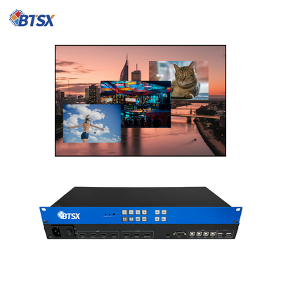 4K60 PIP аудио видео матричный коммутатор LCD КВМ мультипликационный процессор