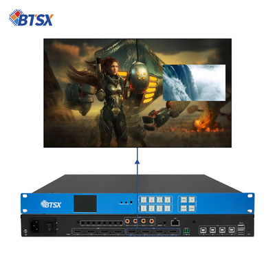 Бесшовный UHD-видео коммутатор 4k Hdmi Matrix 4x4 Видеостенный контроллер 3x1 2x1 2x2 Поддержка 4 разделов экрана