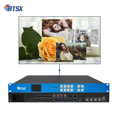 Поддержка UHD Splicing 4k60 4x4 HDMI Matrix Switch с бесшовной синей технологией Matrix 4x1 1x4 1x3 2x2