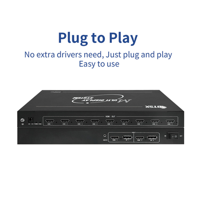 4K60 Промышленный 4Kx2K@60H многоадресный и многоканальный KVM Switch 4k видеостенный контроллер