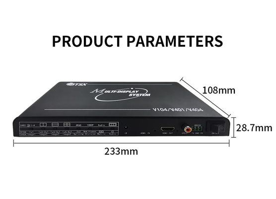 Bitvisus 4K60 HDMI Multi Viewer Audio Video Screen Splitter с дистанционным управлением