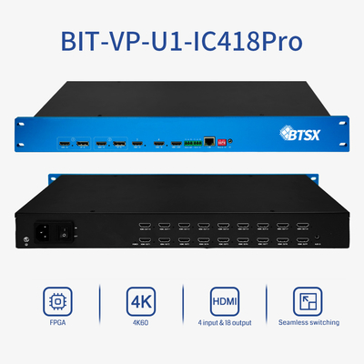 OEM / ODM 4K видеопроцессор HDMI Matrix Switcher Multiviewer с IR дистанционным управлением