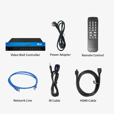 OEM / ODM 4K видеопроцессор HDMI Matrix Switcher Multiviewer с IR дистанционным управлением