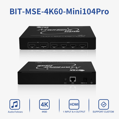 4x1/1x4 HDMI Multi Viewer Максимальное разрешение 1920x4800 60Hz/7680x1200 60Hz EDID Гибкость 165MHz Видео Пиксельный частотный выходной интерфейс