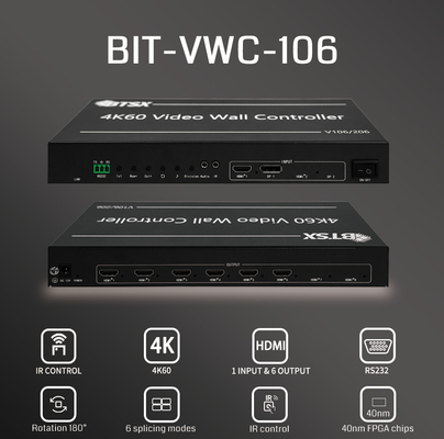 Гибкое управление и максимальное разрешение 5760x2160 30 Гц видеостенный контроллер для крупномасштабных дисплеев