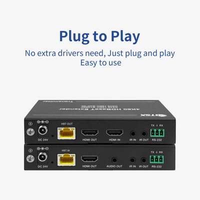 Bitivisus RJ45 Ethernet сетевой передатчик и приемник 150m 120m CAT5E CAT6 4k60 HDMI видеопередатчик расширитель