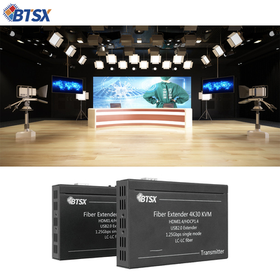 Нулевая задержка Бескомпрессированный HDMI Fiber Extender 4K KVM через волоконный передатчик