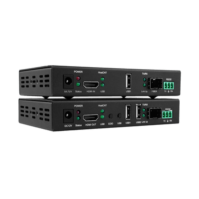 20 км RS232 KVM EDID HDMI Fiber Extender с аудиовыходом 3840x2160@30Hz
