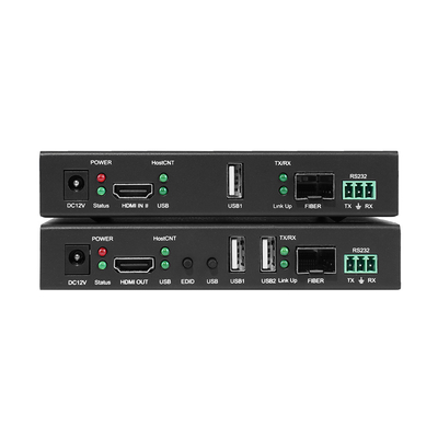 20 км RS232 KVM EDID HDMI Fiber Extender с аудиовыходом 3840x2160@30Hz