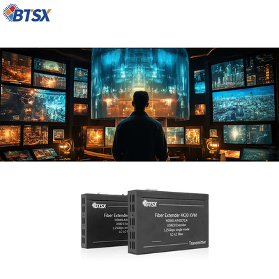 4K HDMI Fiber Extender двунаправленный RS232 HDMI1.4 Интерфейсный протокол Обновить ваши промышленные датчики с широким диапазоном температур