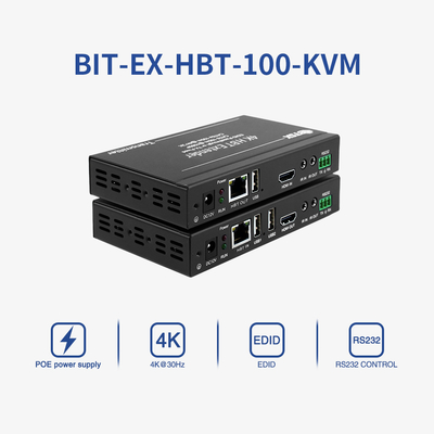 RS232 4K HDBT HDMI Extender Over CAT6 100m Видеопередатчик и приемник