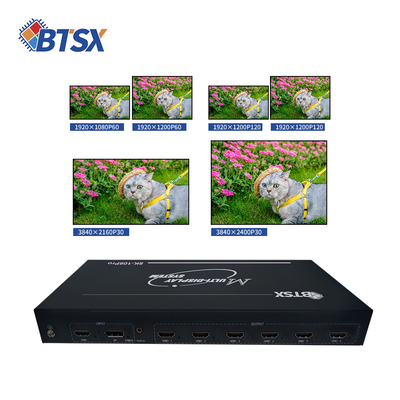 1×HDMI 2.1 и 1×DP 1.4 Многоэкранный видеоконтроллер с аксессуарами 1×12V5A адаптер питания и 1×HDMI кабель или DP кабель
