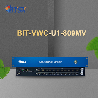 Контроллер видеостены Bitvisus 4K60 8 входов 9 выходов RS232 HDMI/DP Сетевое управление Web 2x2 Матричный контроллер видеостены