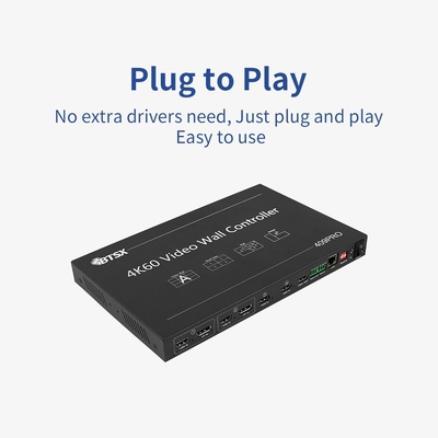 Bitvisus 1U RACK PIP Бесшовный коммутатор HDMI Matrix 3x3 3x4 3x5 3x6 4K60 LCD LED TV Контроллер видеостены