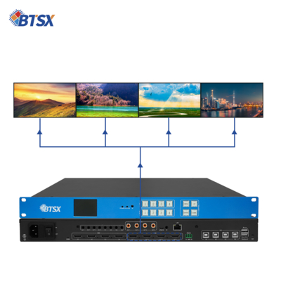HDMI 4in4out Martix 4k60 Splicing плюс Martix KVM Roaming BIT-VWC-MD404Ma