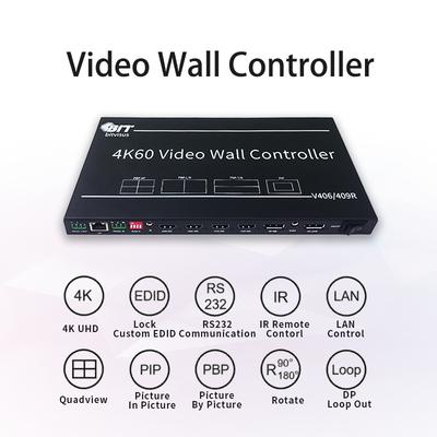 4x1 HDMI решение для мониторинга конференций безопасности Bitvisus 4K60 Multi-Viewer Screen Switch Adapter для нескольких просмотров