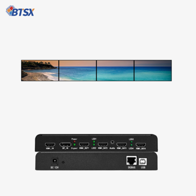 4K многоэкранный видеостенный контроллер HDMI/DP расширитель для нескольких экранов и обработки аудио