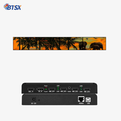 Bitvisus 1X4 & 1X3 4K многоэкранное устройство для сцепления EDID Программируемый видеопроцессор BIT-MSE-4K60-104PRO