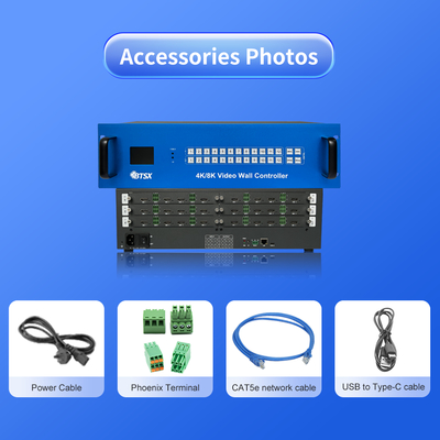 220В источник питания видеостоянка видеозащиты 12 X HDMI 2.0 выходной интерфейс для профессионального видеодисплея