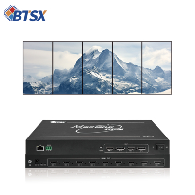 Контроллер видеостены Bitvisus 4k 2x3 поддерживает различные конфигурации ввода/вывода, подходит для сложных условий