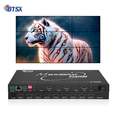 Профессиональный видеопроцессор для видеостен Bitvisus 8K - 9 выходов, синхронизированный выход видео высокой четкости BIT-MSE-8K-309HD