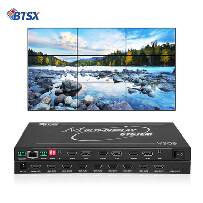 Профессиональный видеопроцессор для видеостен Bitvisus 8K - 9 выходов, синхронизированный выход видео высокой четкости BIT-MSE-8K-309HD