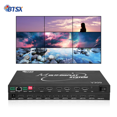 Профессиональный видеопроцессор для видеостен Bitvisus 8K - 9 выходов, синхронизированный выход видео высокой четкости BIT-MSE-8K-309HD