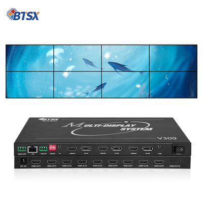 Профессиональный видеопроцессор для видеостен Bitvisus 8K - 9 выходов, синхронизированный выход видео высокой четкости BIT-MSE-8K-309HD