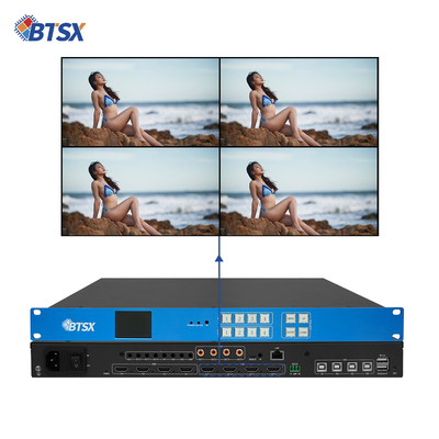 Бесшовный UHD-видео коммутатор 4k Hdmi Matrix 4x4 Видеостенный контроллер 3x1 2x1 2x2 Поддержка 4 разделов экрана
