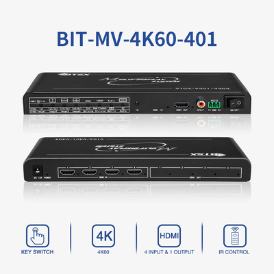 4K60 HDMI Multiview Монитор 1 из 4 В HDMI Разделитель экрана Мультивиувер