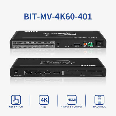 BIT-MV-4K60-401 4K60 Multi Viewer HDMI Video Wall Controller с 4 HDMI входами и бесшовным переключением