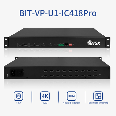 Контроль ИР HDMI видеостенный процессор 4k с бесшовным переключением