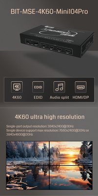 BIT-MSE-4K60-Mini104Pro 7680x2160 30Hz видеостенный контроллер промышленная надежность и черный для вашей промышленной производительности