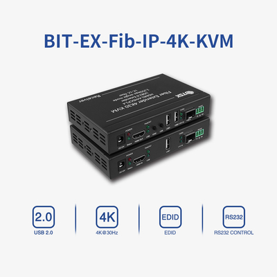 4k30 UHD HDMI Extender HDCP 1.4 20km Rs232 EDID KVM через волоконный расширитель