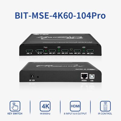 4K60 Multi-Screen Expander with 1x4 Output and Delay-Free Processing for Video Wall and Image Control