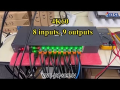 Контроллер видеостены Bitvisus 4K60 8 входов 9 выходов RS232 HDMI/DP Сетевое управление Web 2x2 Матрица видеостены
